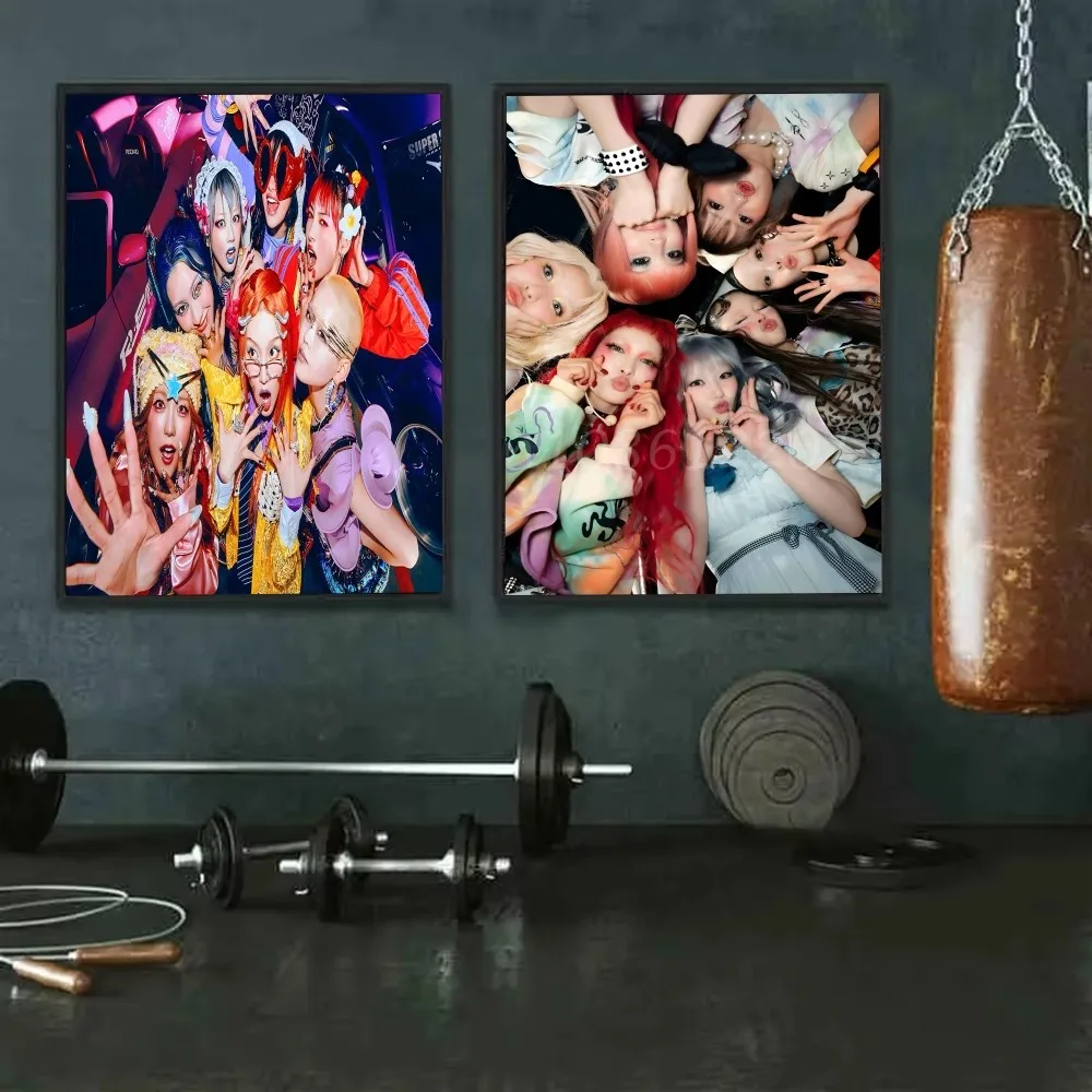 Kpop X-Xg جديد Dna ملصق فني ذاتي اللصق مقاوم للماء ورقة ملصق مقهى بار غرفة جدار ديكور