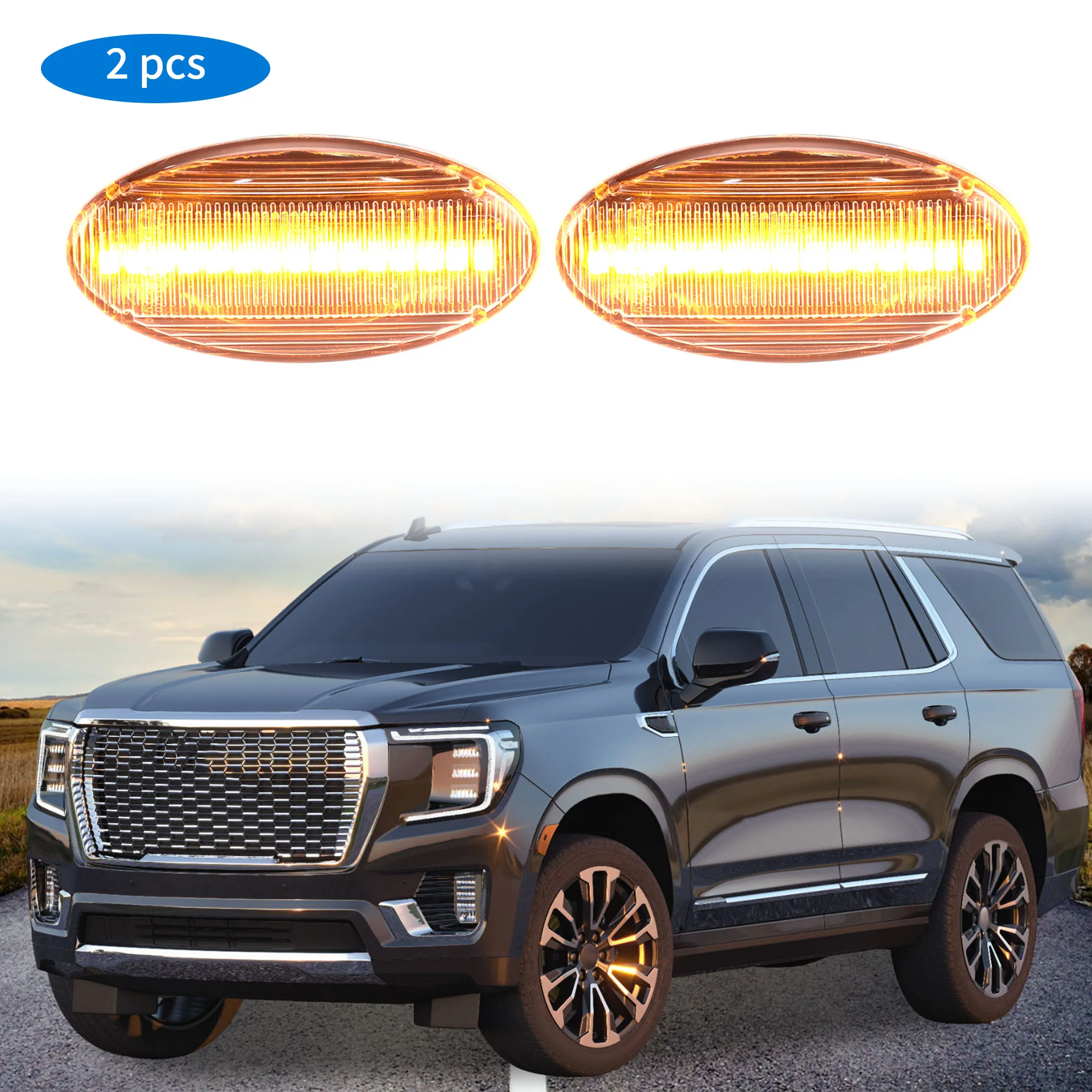 

UXCELL Side Fender Marker Light for Subaru Impreza G12 2008-2011 Turn Signal Lamp Replacement ABS 2pcs