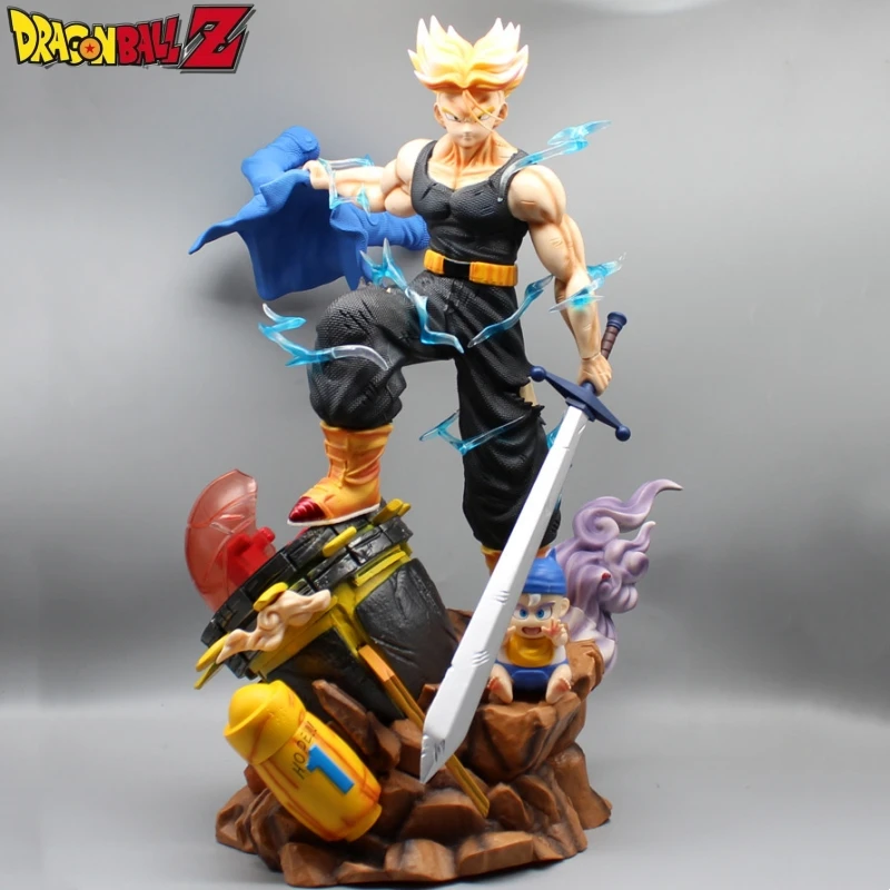 

New Dragon Ball Figure Pre-Sale Gk Shadow Model Play Scenes Trunks Time Machine Special Ornaments Anime Peripheral Toys Gifts