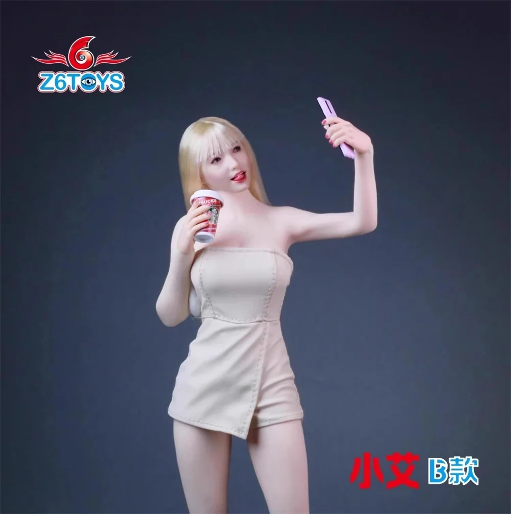 

For Sale 1/6th Z6TOYS ZC017 Beauty Asia Orient Girl Cute Head Sculpture Carving with Hair Transplant Multi Option For 12" TBL PH