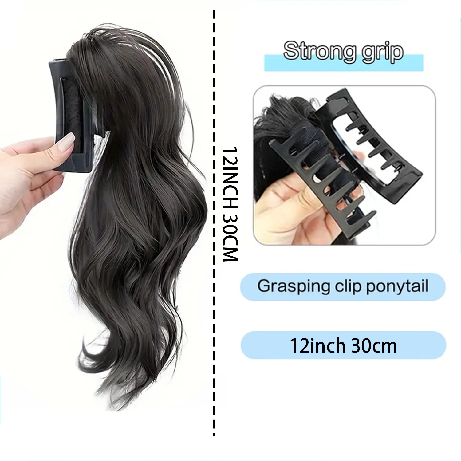 Claw Ponytail Long Curly Wavy Ponytail Extensions Synthetic Clip In Hair Extensions Elegant Natural Looking For Daily Use Hair A