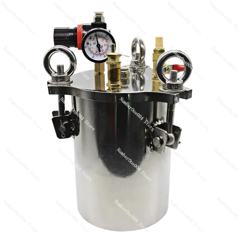 

Applicable to Dispenser Pressure Tank 304 Stainless Steel Pressure Barrel Dispensing Valve Fluid Dispensing Storage Bucket