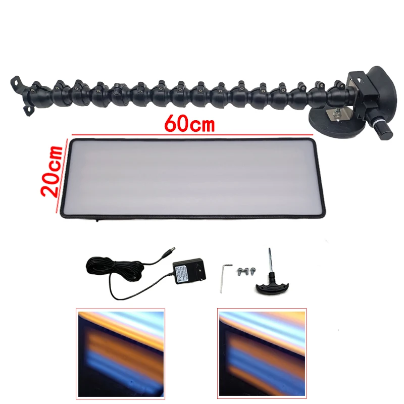 

600x200 PDR Line Board Lamp Hail Dent Line Board 4 Strips Hail Dent Lamp Led Light Lamp for Body Dent Testing Repair