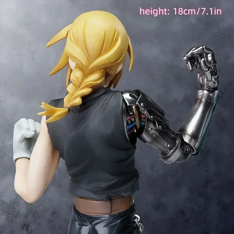 18cm Fullmetal Alchemist Action Figure Edward Elric PVC Collection Anime figure Desktop Decorations