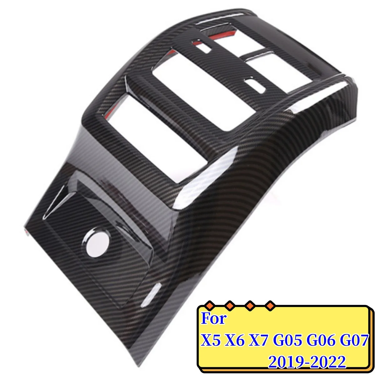 Car Rear Air Vent Outlet Panel Frame Anti kick Mask For BMW X5 G05 X6 G06 X7 G07 2019 2020 2021 2022 2023