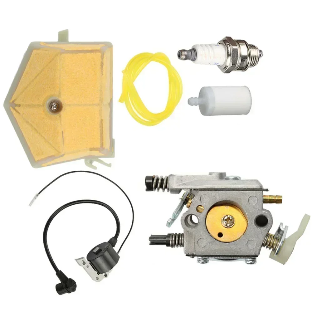 1 Set Carburetor Kit with Ignition Coil for Husqvarna 50 51 55 61 254 257 262 266 268 272 Chainsaw for WT-170-1 WT-170 503281504