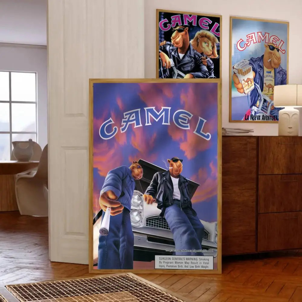 Vintage C-Camel Cigarettes Poster Music Album Cover For Room Canvas Painting Print Art Home Wall Decor Picture Gift
