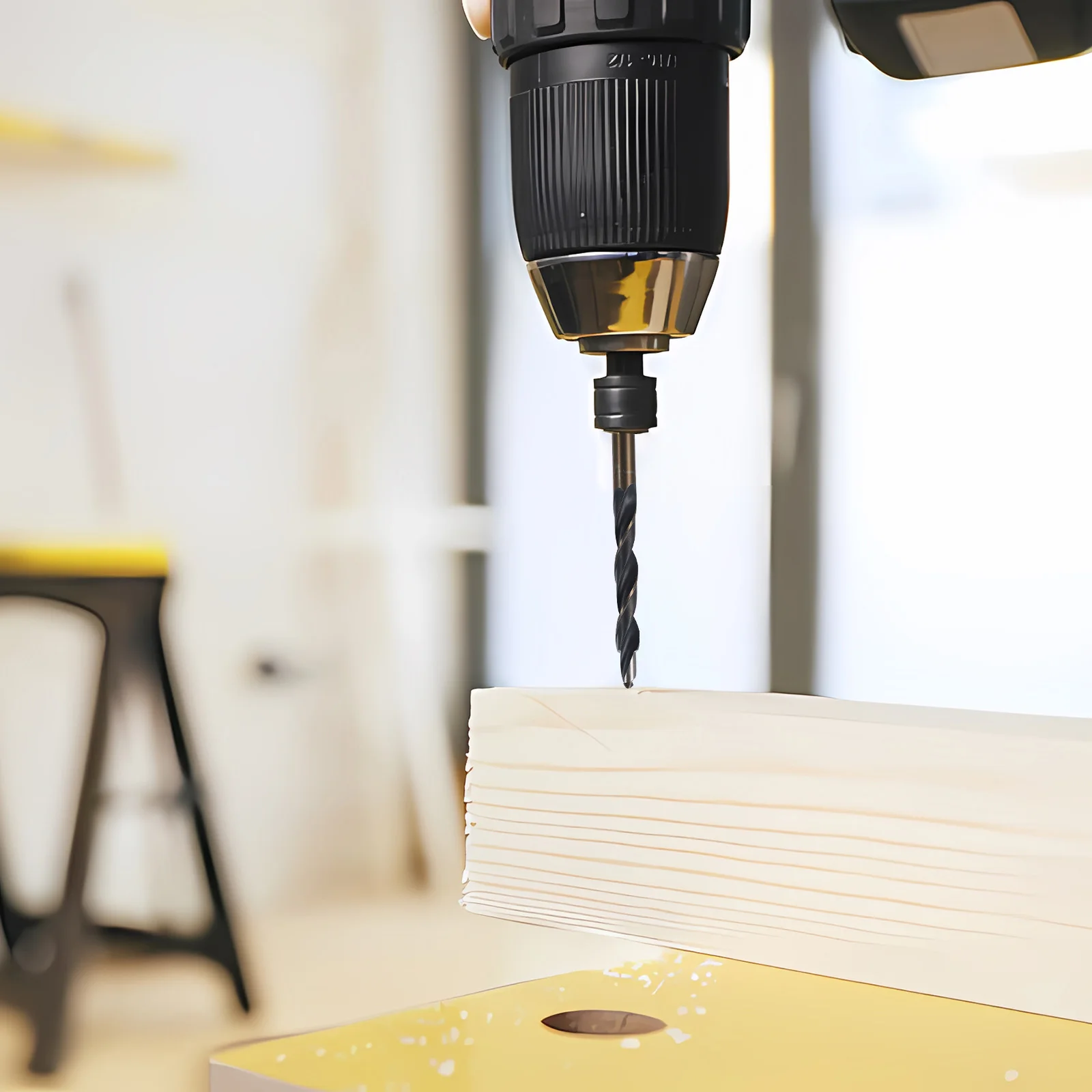 Strumenti per la lavorazione del legno Punte per perforazione a gradini Maschera per fori tascabili manuali 8-4/9-5/10-5/10-6/12-8mm per plastica metallo MDF, Foro per porta di apertura 1 pz