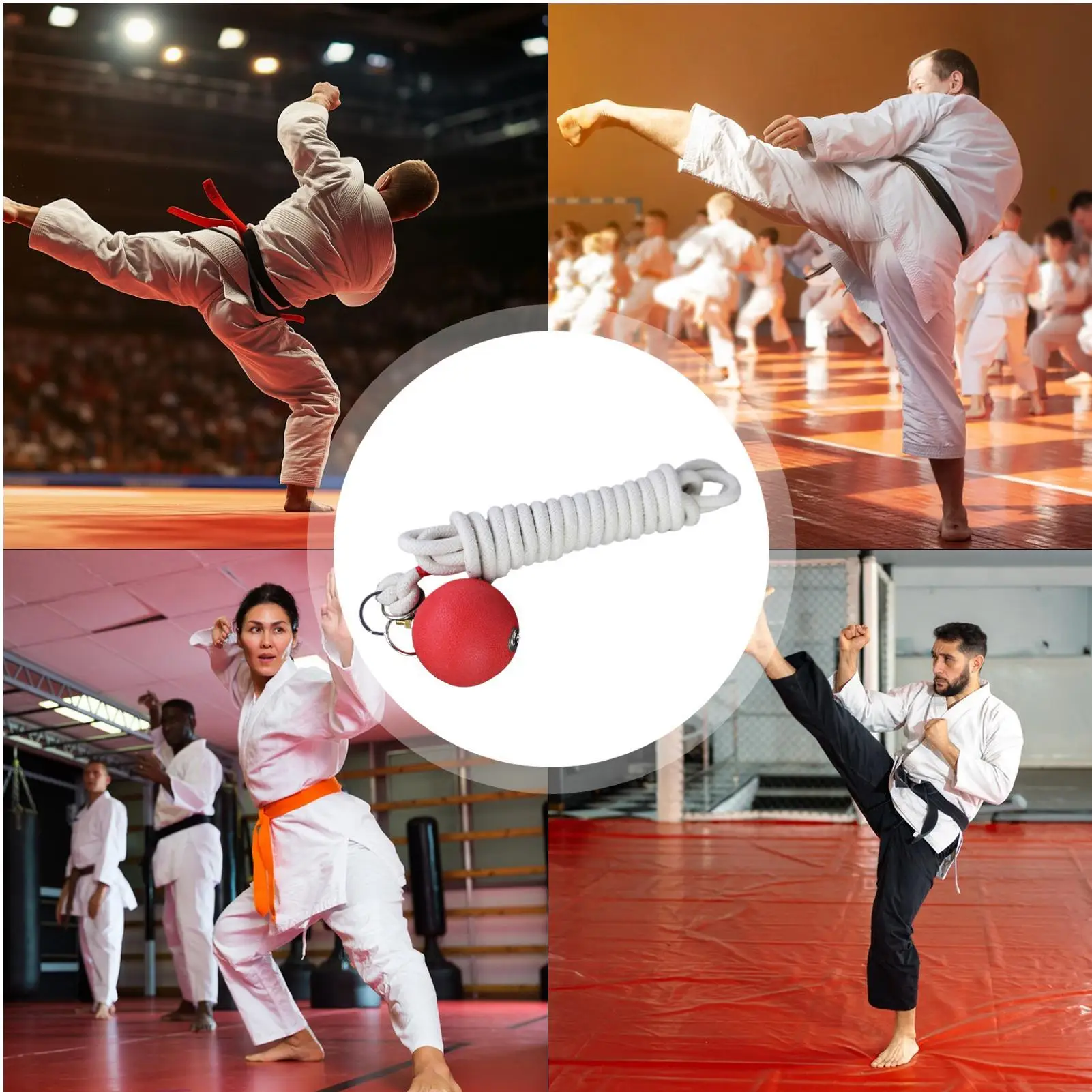 Rope Dart Hammer Ball Rope Dart Rubber Weight Practice User-Friendly Fitness Equipment Martial Arts Chinese Traditional Trainer