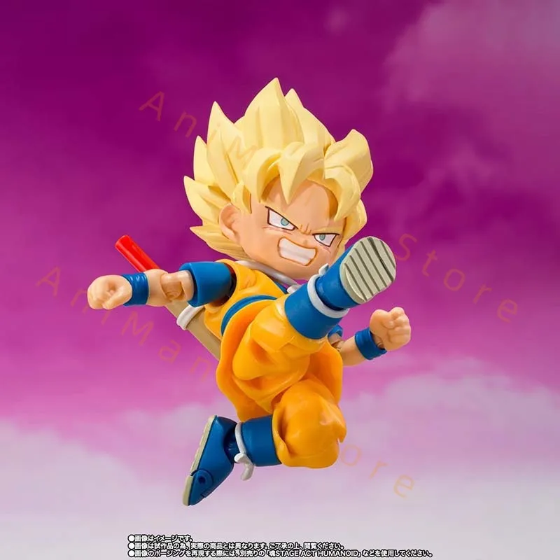 

Bandai Dragon Ball Action Figure SHF Goku Daima Super Saiyan Mini High Poseability Collectibles Anime Figures Toys For Boy Gift
