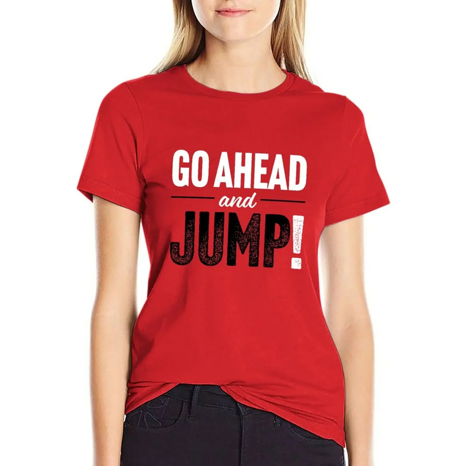 Jump by Van Halen T-shirt female korean fashion tees tight shirts for Women