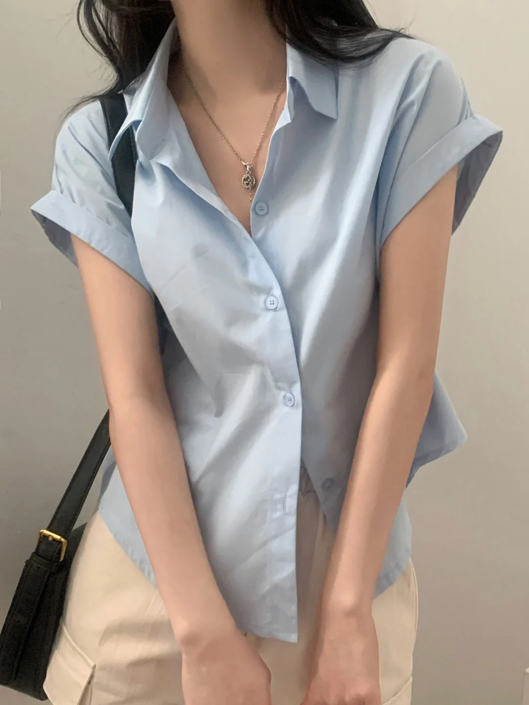 

Шикарный летний новый простой воротник, универсальный тонкий ort Sve, женский топ irt Design Sensation, модный топ для поездок на работу, ...