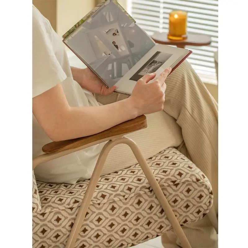 Household small apartment leisure area balcony living room bedroom lazy table and chairs