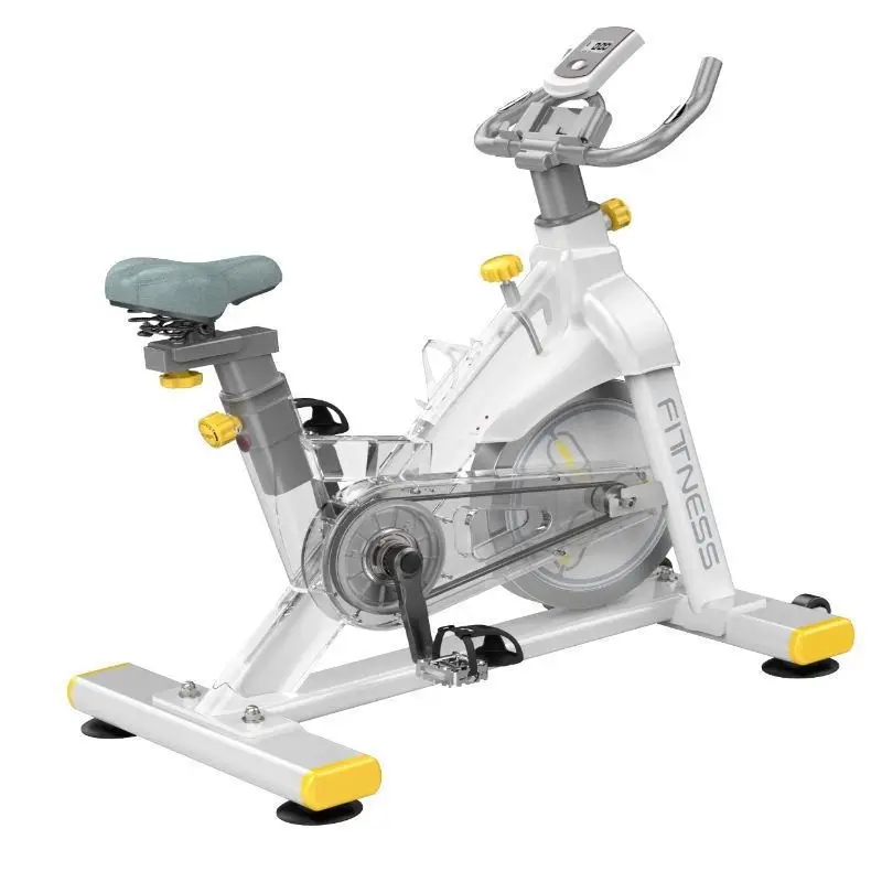 Cyclette professionale per esercizi commerciali Indoor con trasmissione a cinghia per impieghi gravosi volano da 6kg e comodo cuscino del sedile