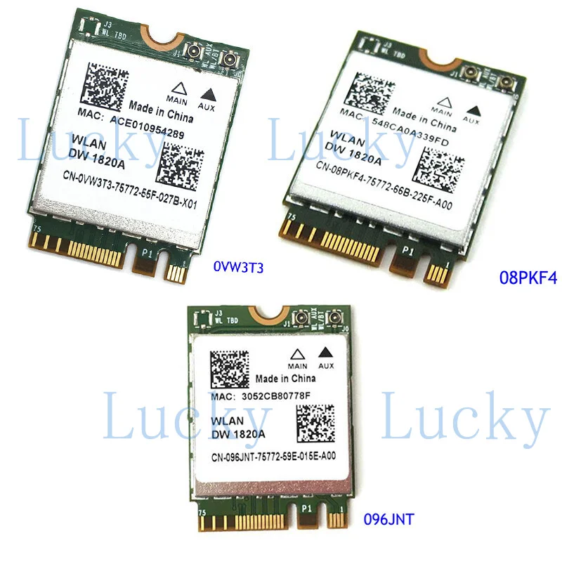 f   For Broadcom BCM94350Z DW1820A 802.11 AC Wireless Card 08PKF4 096JNT 0VW3T3