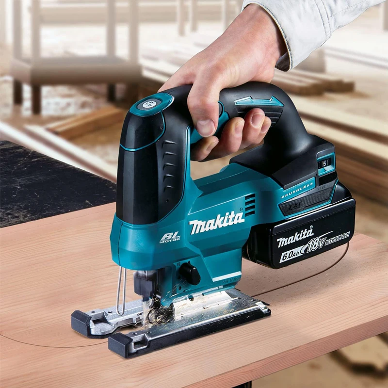 Makita DJV184 18V LXT Brushless Top Handle Jig Saw Cordless Wood Speed Regulating Reciprocating Cutting Saw 3000SPM Power Tools