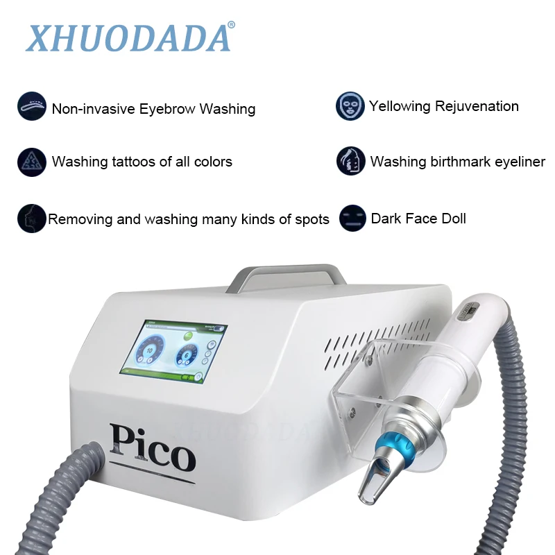 Hot Sell Mini No water and Non-invasive Eyebrow Washing Machine Remove Tattoo Picosecond Freckle Removal Instrument Beauty Salon