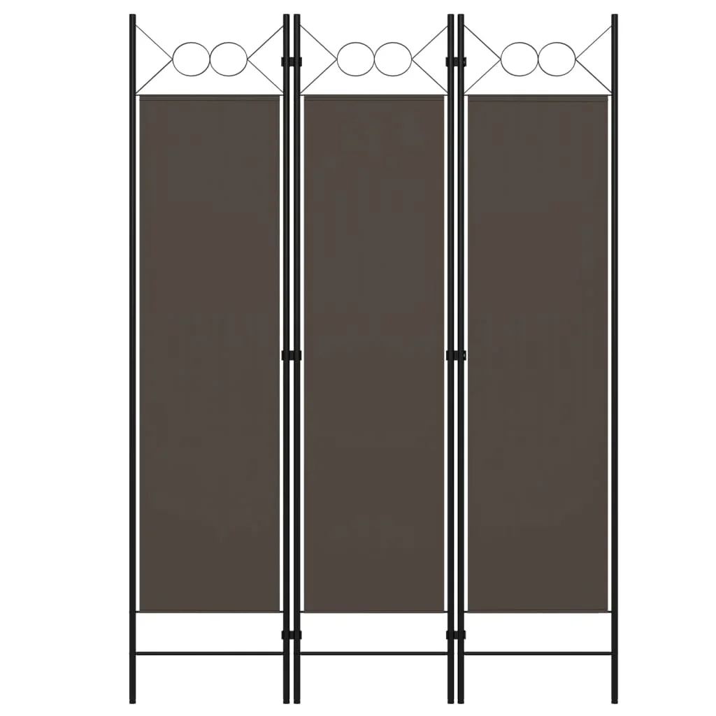 Vidaxl Anthracite 3-Panel Room Divider 120X180 Cm Privacy Screen,Blackout Screen,Interior Decoration