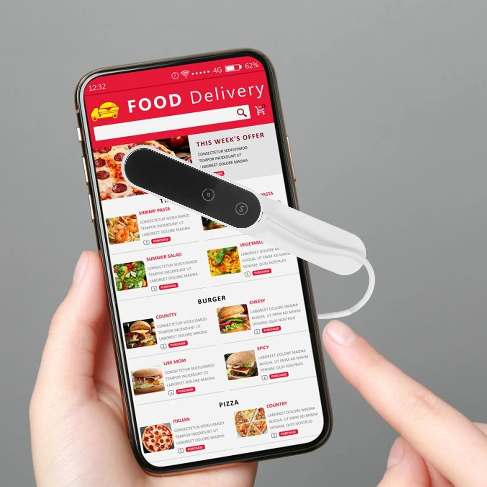 

Phone Screen Clicker USB Plastic ABS Fast Speed Silent Device for Broadcast Reward Tasks