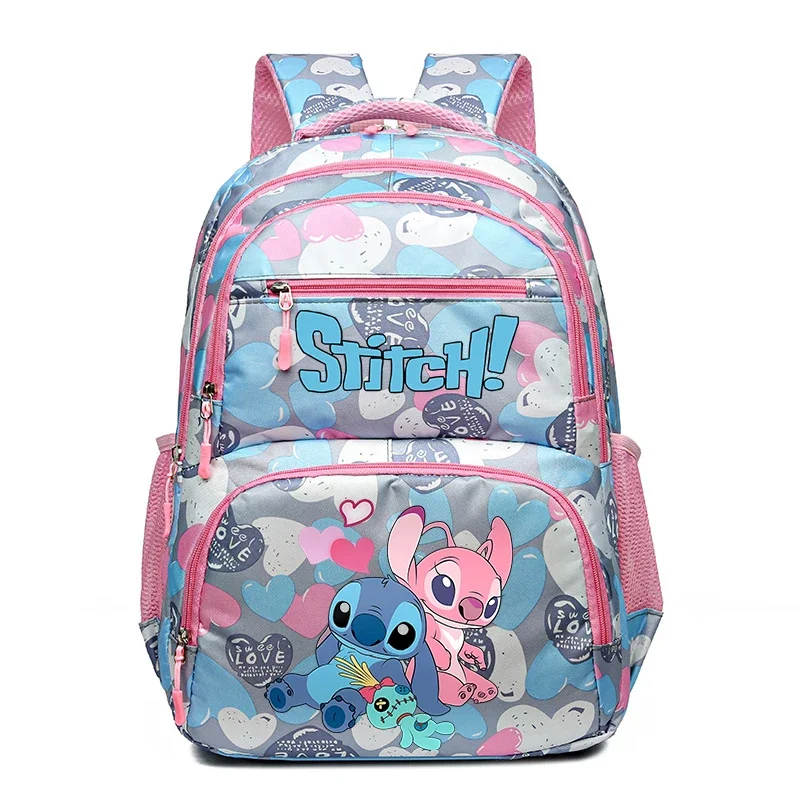 Disney Lilo&stitch Women Student Large Capacity School Bags for Girls Teenager Multi-pocket Schoolbag Rucksack Laptop Backpack