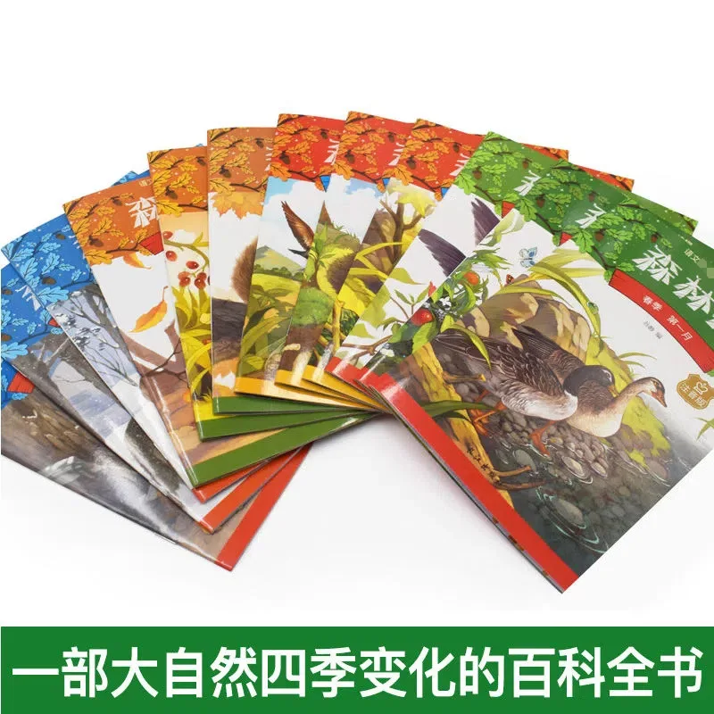 Forest Newspaper Color Picture Book Storybook for 3-6 Year Old Children's Science Popularization Picture Book