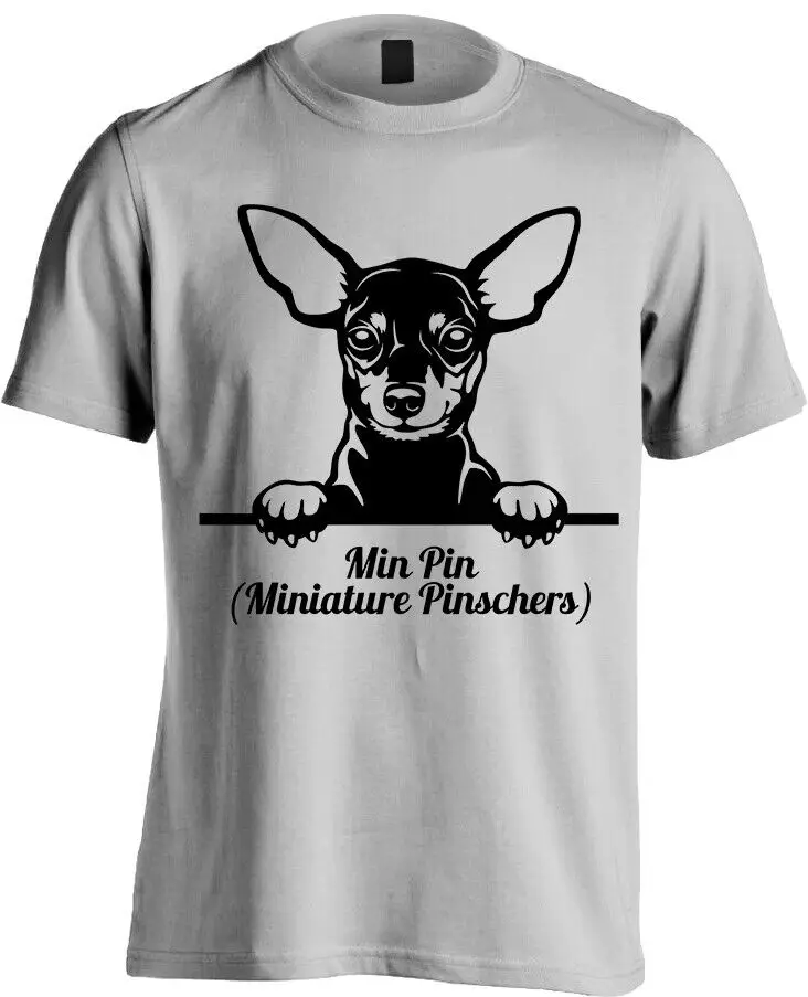 Miniature Pinscher Mens T-Shirt | 13 Colours - Screen Printed Design | Min Pin