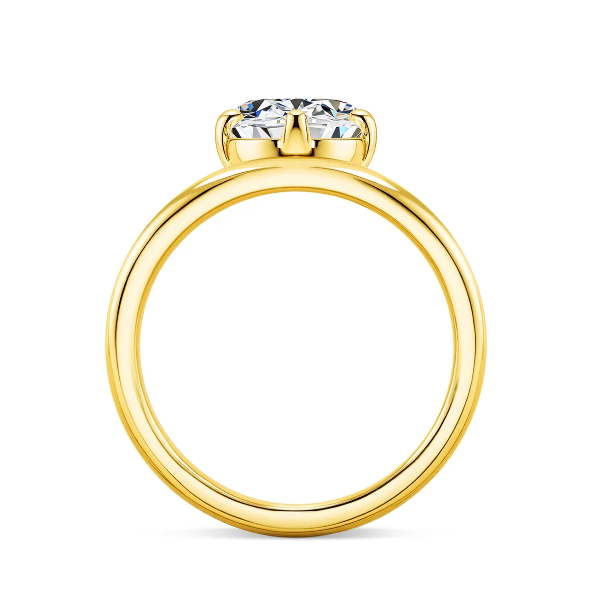 Szjinao 100% 14k Gold Marquise Moissanite Ring 2ct 7*9mm Luxury Engagement Jewelry Gifts For Women With Certificate Wholesale