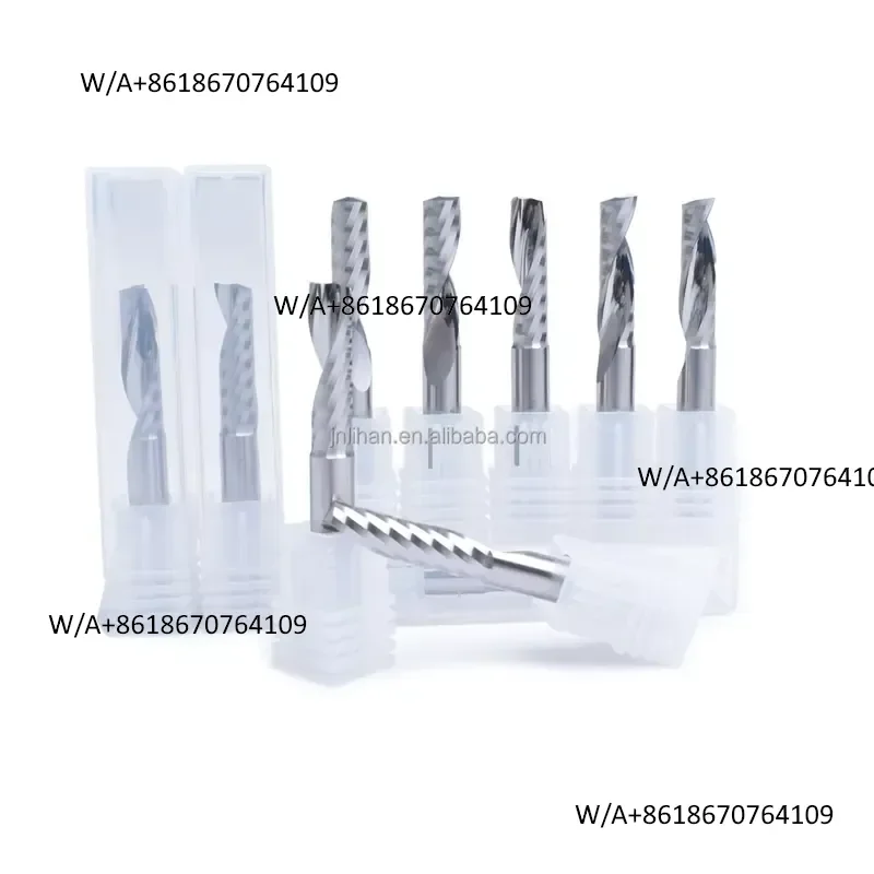2026 Single Flute End Mill Bit Milling Cutter 4/5/6mmPVC Engraving Bit Woodworking Acrylic Engraving Bit for CNC Router