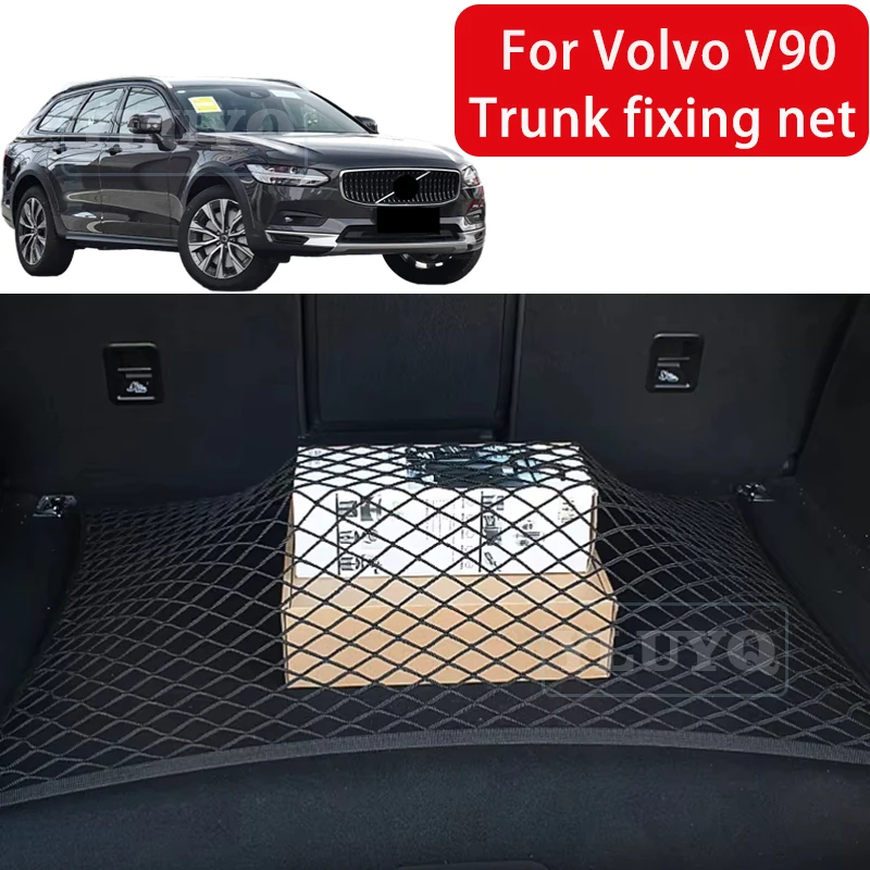 

Trunk Net Pocket for Volvo V90 Car Trunk Luggage Fixing Net Elastic Nylon Non-Slip Storage Bag Car Interior Accessories