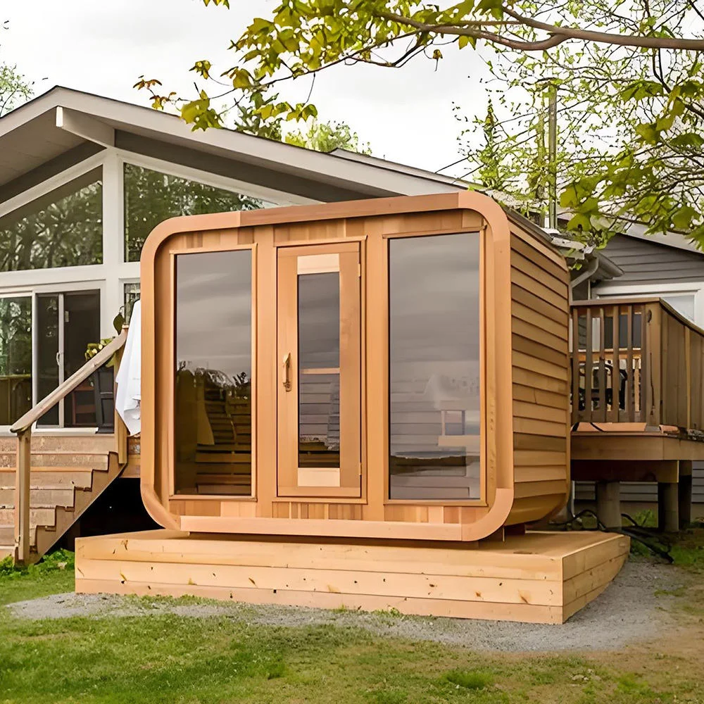 ขายตรงจากโรงงาน อ่างอาบน้ำสปาทรงลูกบาศก์ไม้เนื้อแข็งคุณภาพสูง ราคาถูกที่สุด สำหรับการบำบัดผ่อนคลายกลางแจ้ง