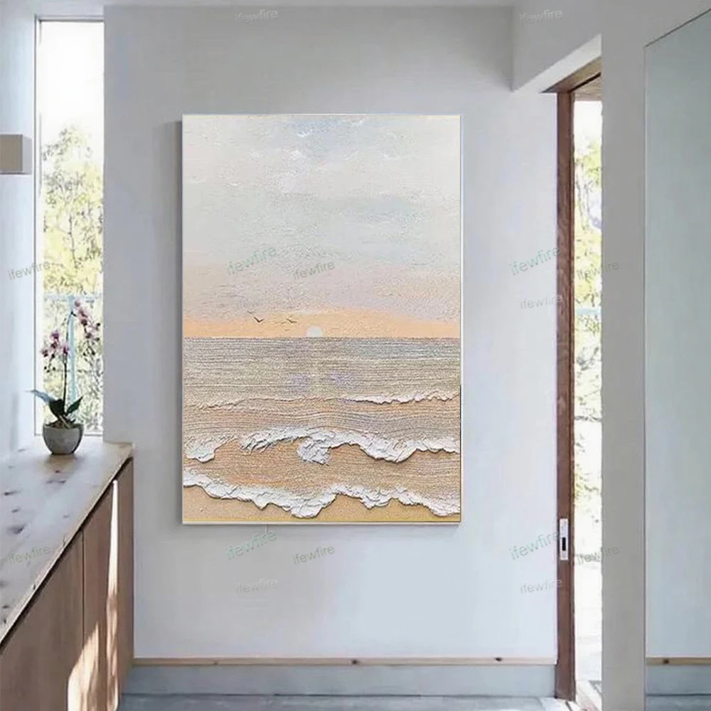 

100% Handmade High Quality Golden Texture Abstract Oil Paintings On Canvas Wall Art For Home Decor Painting Deco Living Room