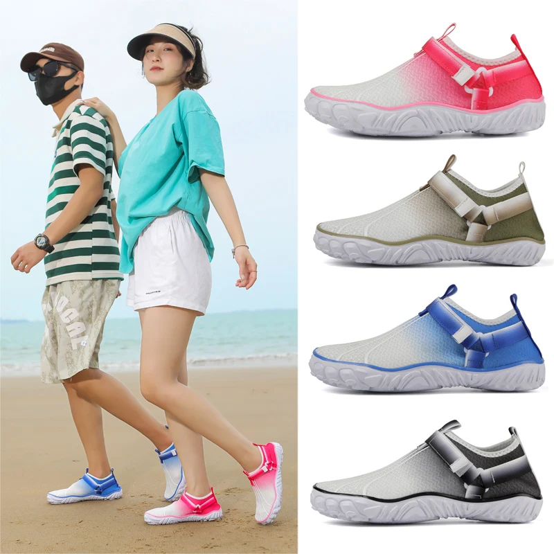 Waterschoenen Voor Mannen Vrouwen Blootsvoets Schoenen Stroomopwaarts Ademend Wading Sport Schoen Snel Droog Rivier Aqua Schoenen Sneakers