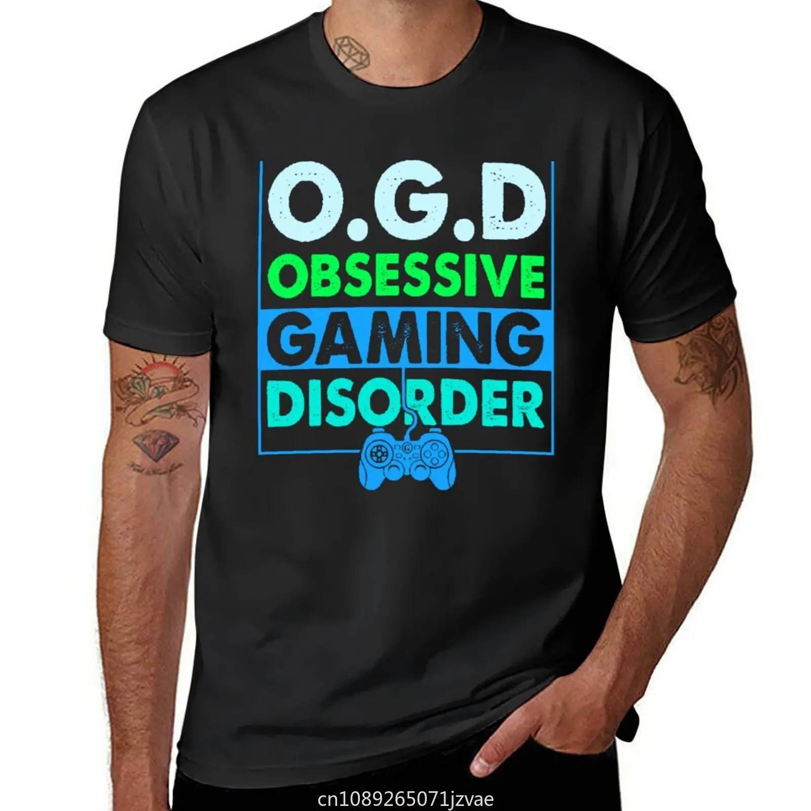 O.G.D. Obsessive Gaming Disorder T-shirt graphics sports fans tees new edition mens big and tall t shirts