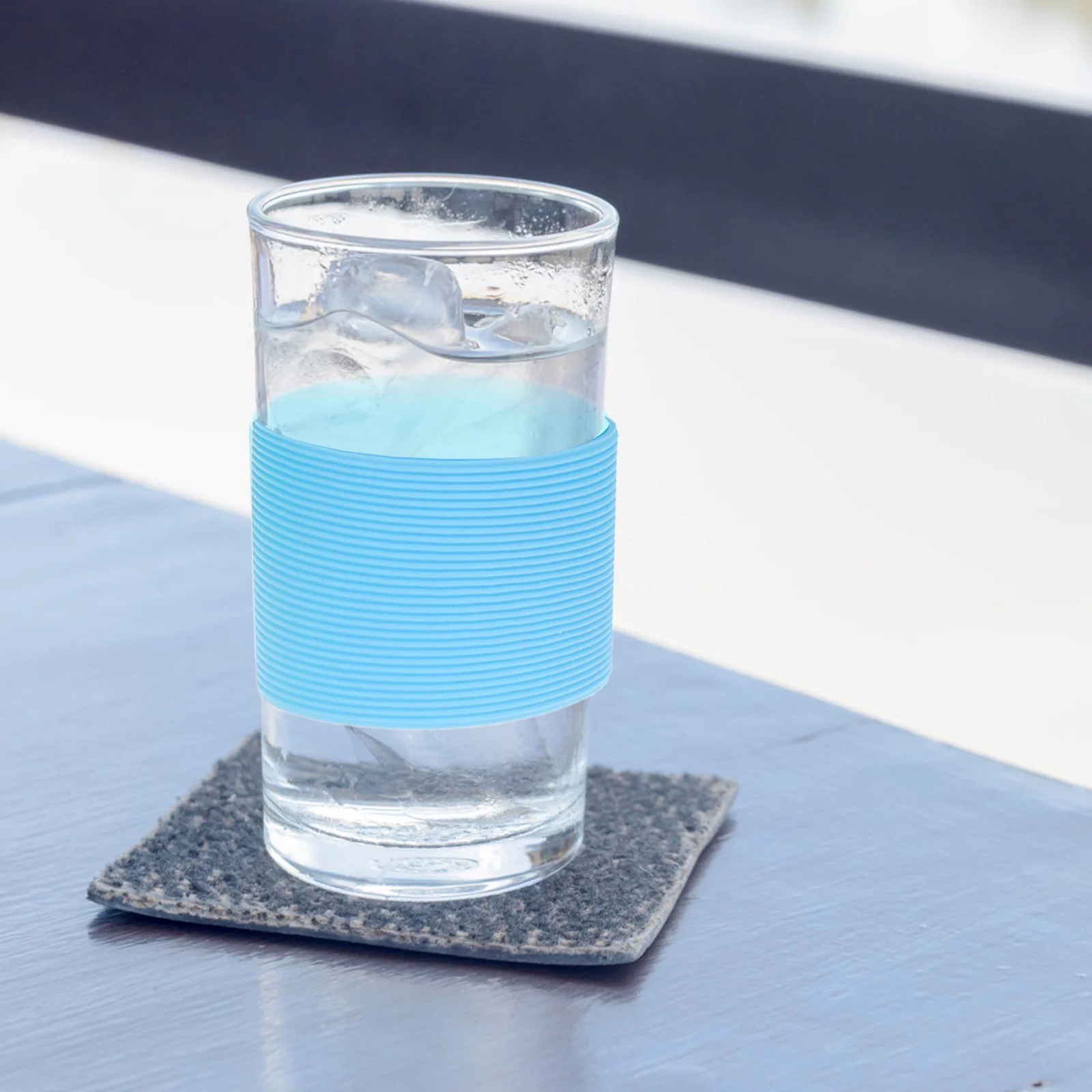 

5Pcs Silicone Cup Cover Premium Heat-Resistant Glass Sleeve Silicone Bottle Band for Sublimation Tumbler Glass Cup