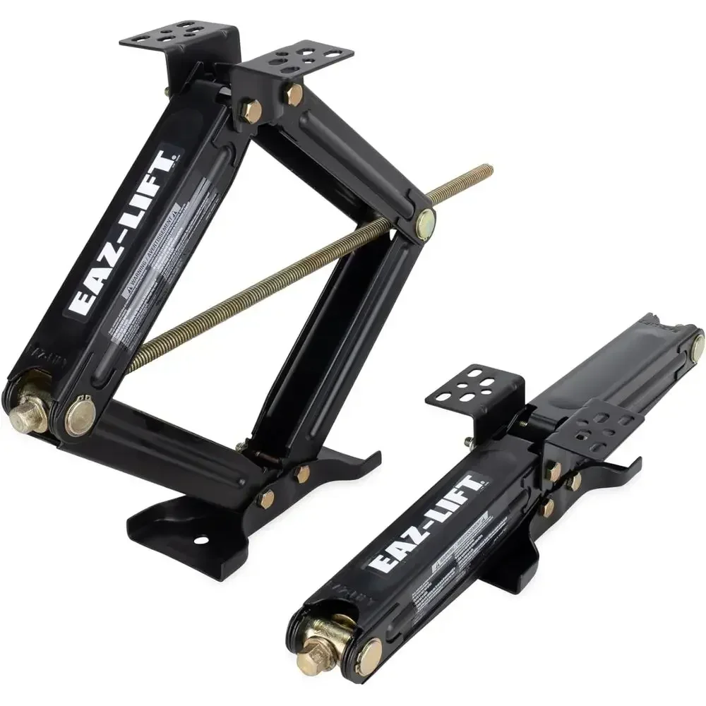 EAZ-Lift 24-inch Stabilizing RV Scissor Jacks - Features a 7,500 lb Load Capacity - Heavy-Duty Steel Construction - Set of 2 (48