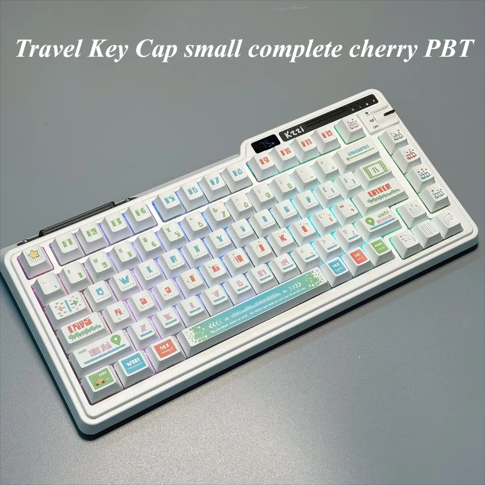 Travel, Keycaps, Small Full Set, Cherry PBT Customized, Suitable for, Mechanical Gaming Keyboard Cap