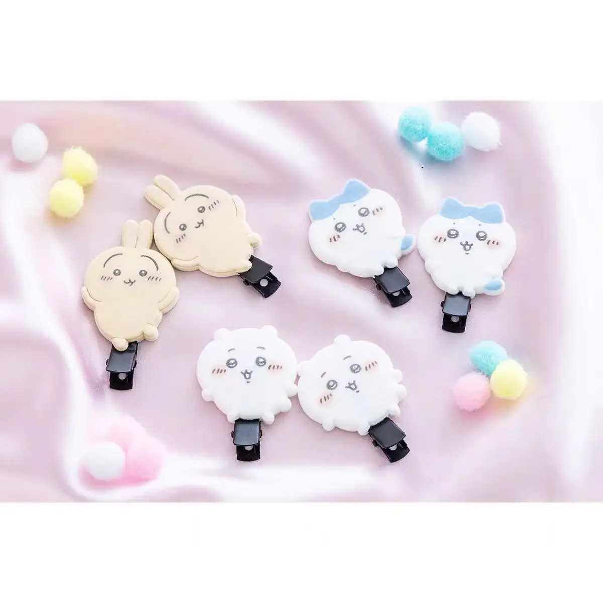 

Miniso Jiyakawa Chiikawa Hairpin Clip Clip Cute Usaqi Little Flying Squirrel Sweet Girl Cartoon Hair Accessories Super Cute
