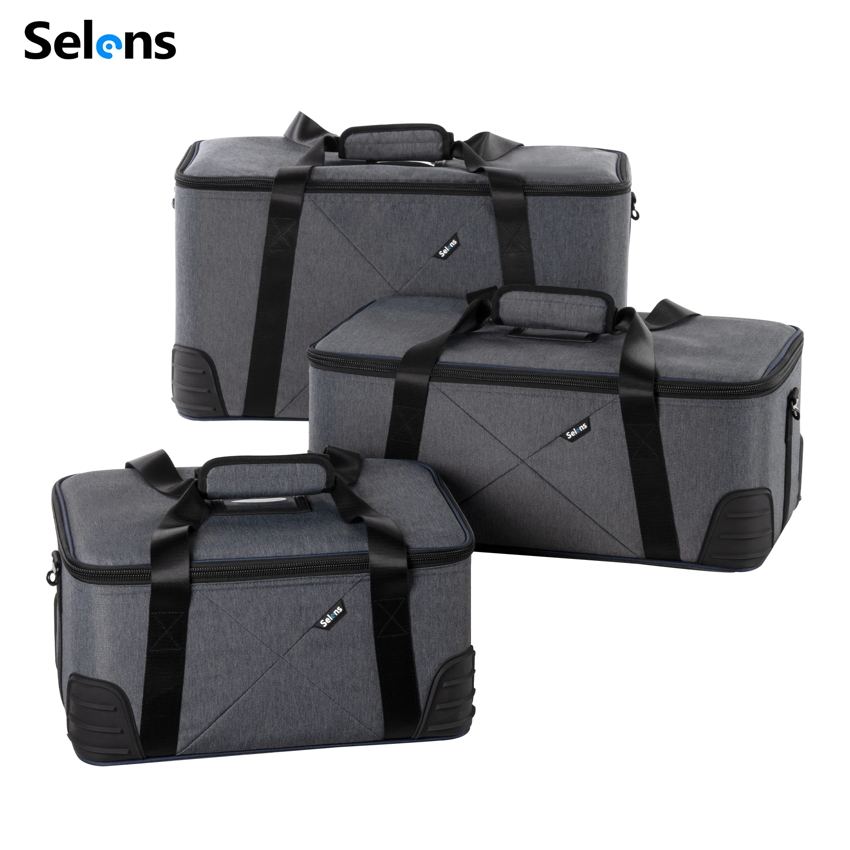 Selens Newest Waterproof Zipper Store Bag Photo Studio Kits Photography Equipment Hard-sheel Liner High Capacity Camera Lens Bag