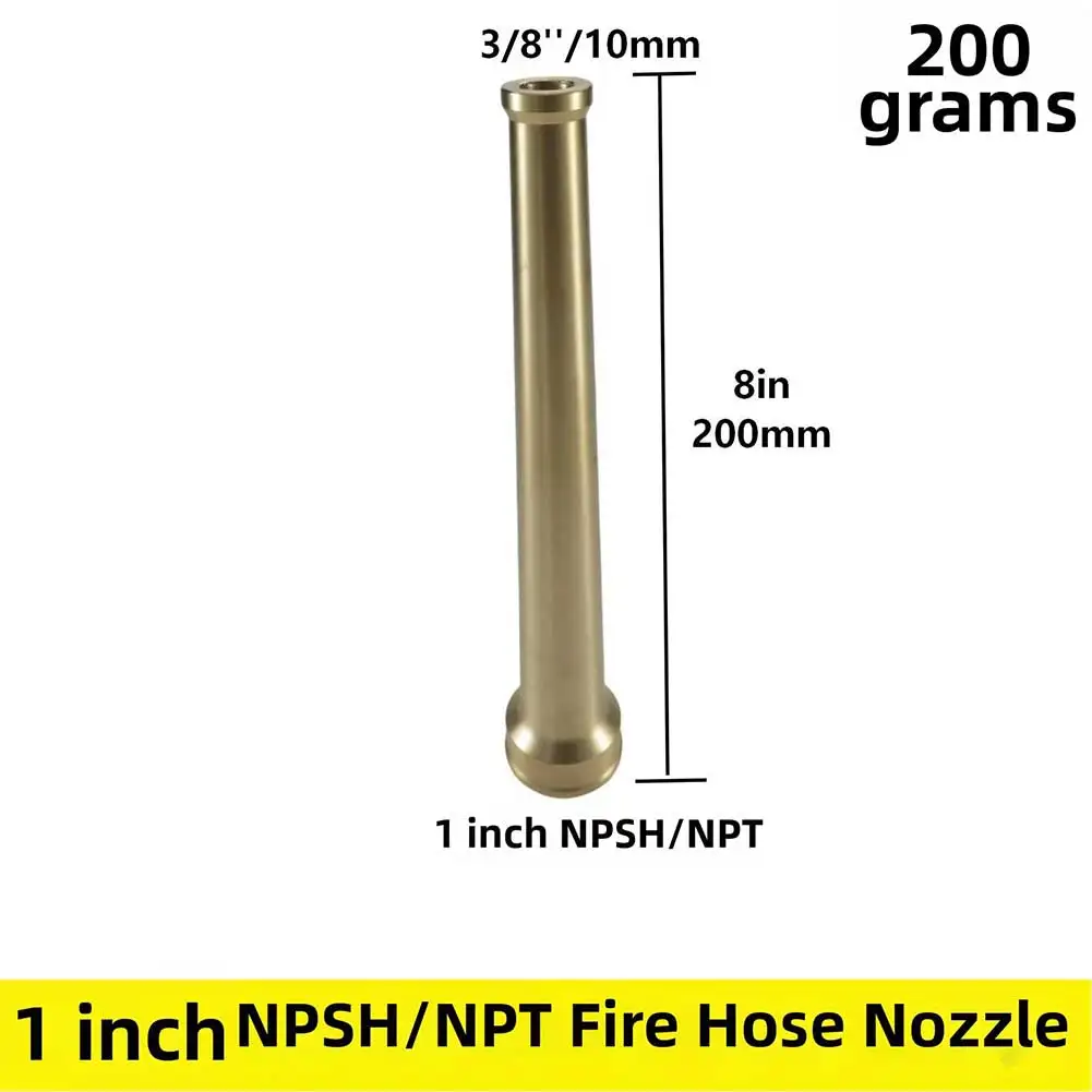 Fire Protection Brass Nozzle Designed for Integration with Fixed Fire Suppression Systems and Portable Fire Pump Assemblies