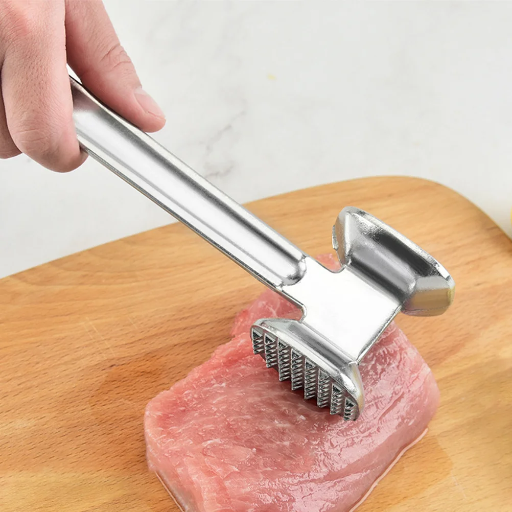 

Aluminium Alloy Meat Hammer Dual-Sided Tenderizing Kitchen Tool Flat Side for Flattening Meat Hammer Nail Side for Softening