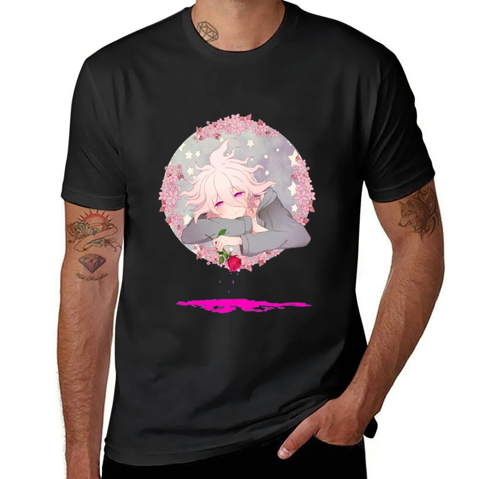 

[Danganronpa 2] Komaeda Nagito T-Shirt plus sizes luxury designer heavyweights luxury clothes men