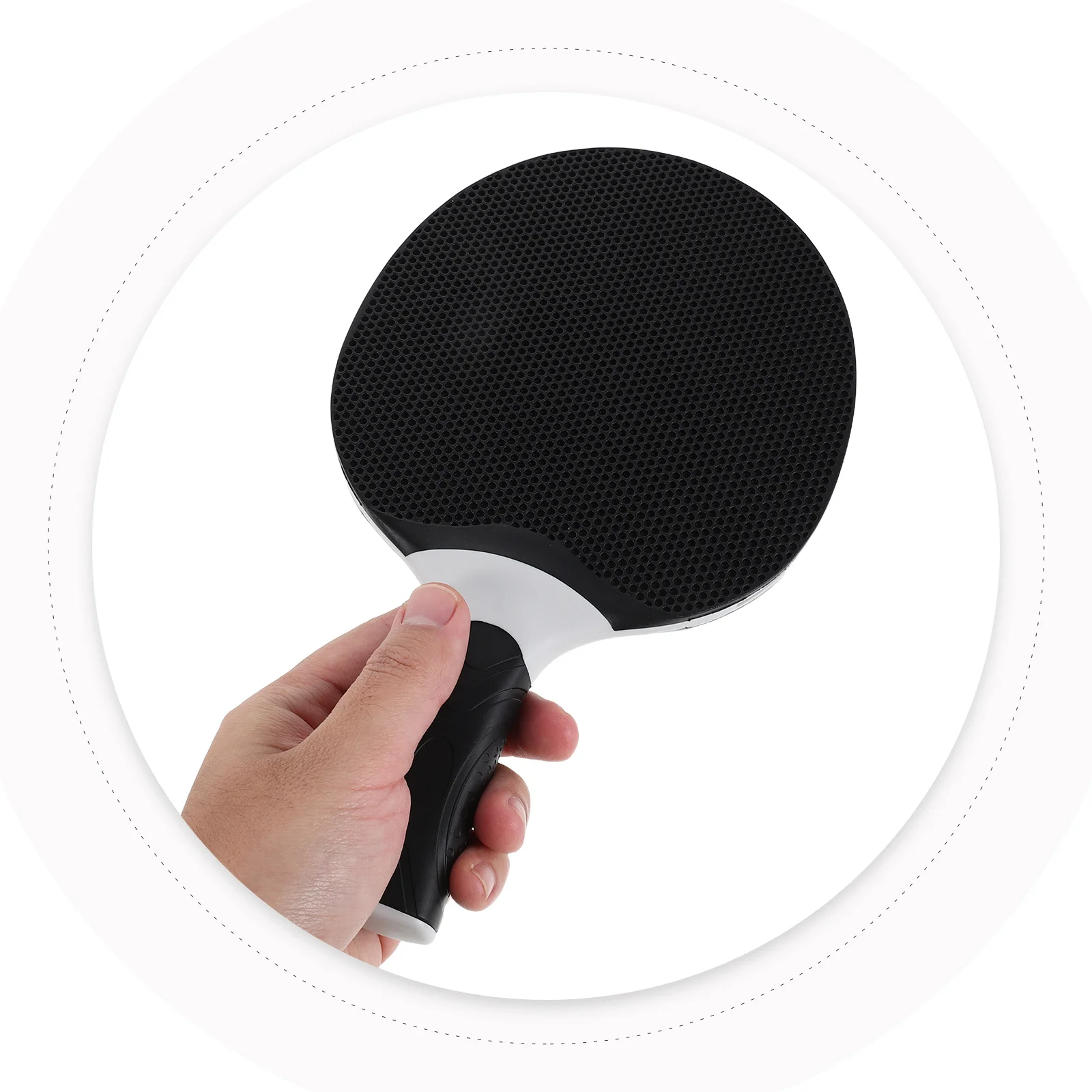 

High Quality Composite Table Tennis Paddle 5 Ply Training Pong Racket Lightweight Competition