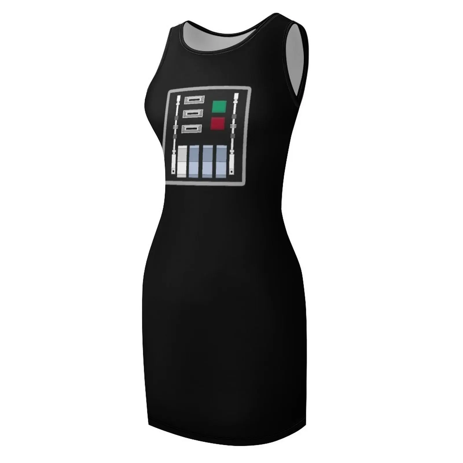 แผงควบคุม - ความหวังใหม่ (ดาร์ธ เวเดอร์) -เสื้อยืดเดรสแขนกุด ชุดเดรสปาร์ตี้สุดหรูสำหรับผู้หญิง 2025