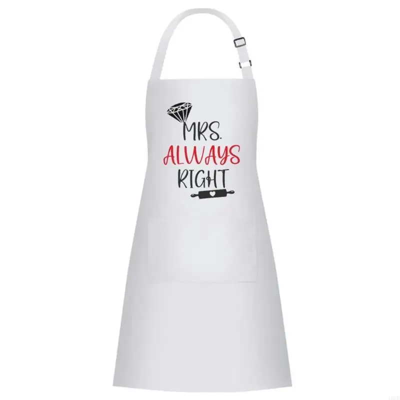 

MR and Mrs Apron Pair for Couples Cooking Baking BBQ Protective Polyester Wear
