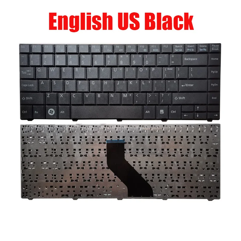 

Laptop Keyboard For Fujitsu For LifeBook BH531 LH531 LH701 MP-09N93US-930 6037B0056501 English US Black New