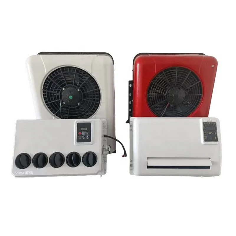 شاحنة بطارية Apu 12v 24v Dc سبليت مكيف الهواء جرار وقوف السيارات شاحنة مكيف الهواء
