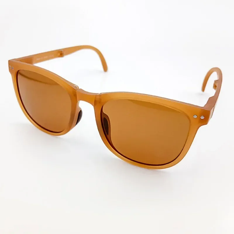 New polarized sun protection, light driving, retro trend UV protection, folding air cushion sunglasses, sunglasses for women