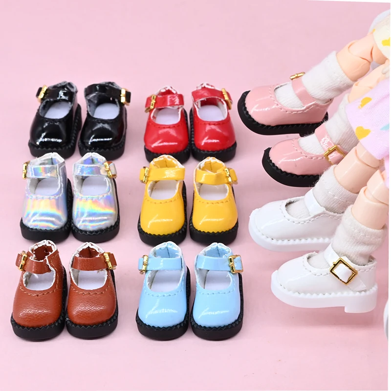 New Ob11 Shoes Small Leather Shoes Uniform Shoes for Gsc Body, Ymy,  1/12BJD, Body9, Obitsu11 ,Molly Doll Toy Shoes Accessories