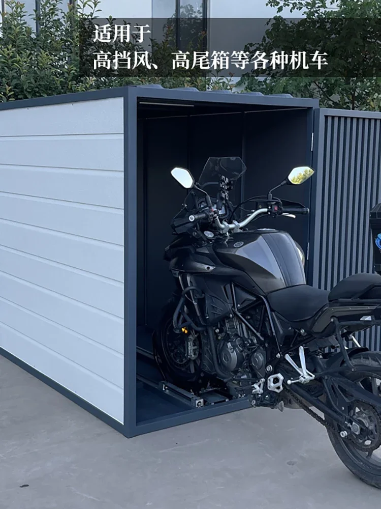 Motorcycle garage anti-theft, sun protection, rain protection, mobile parking shed, outdoor shading, dust-proof