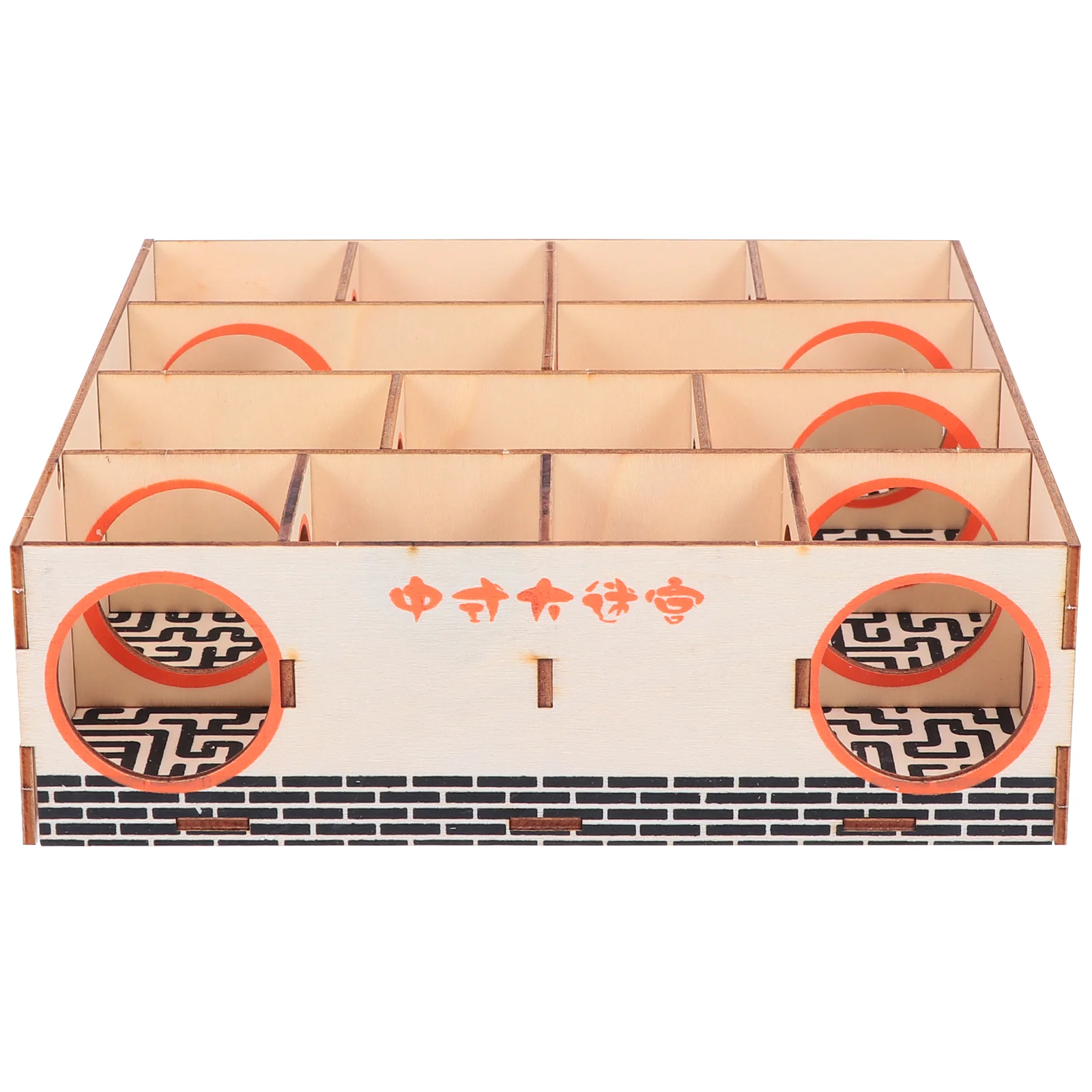 

Hamster Toy Wood Maze Mice Sports Chinchilla Toys Wooden Tunnel Baby Playpen Small Pet The Fence